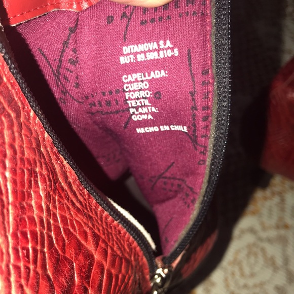 Da Firenze red leather 2” heeled boots size 39 - Picture 6 of 11